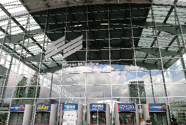 de zonne-energietechnologie expo in München, Duitsland